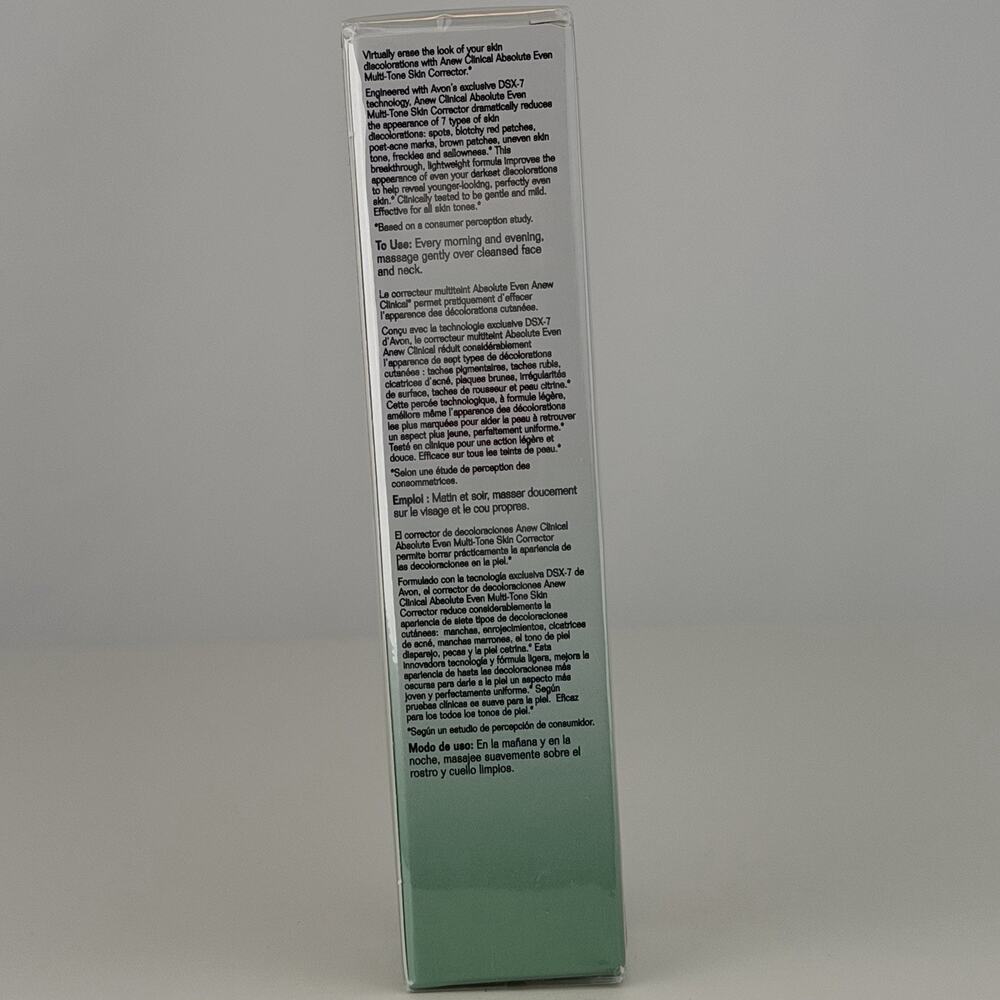 Vintage 2013 Avon Anew Clinical Absolute Even Multi-Tone Skin Corrector Sealed - Picture 2 of 3